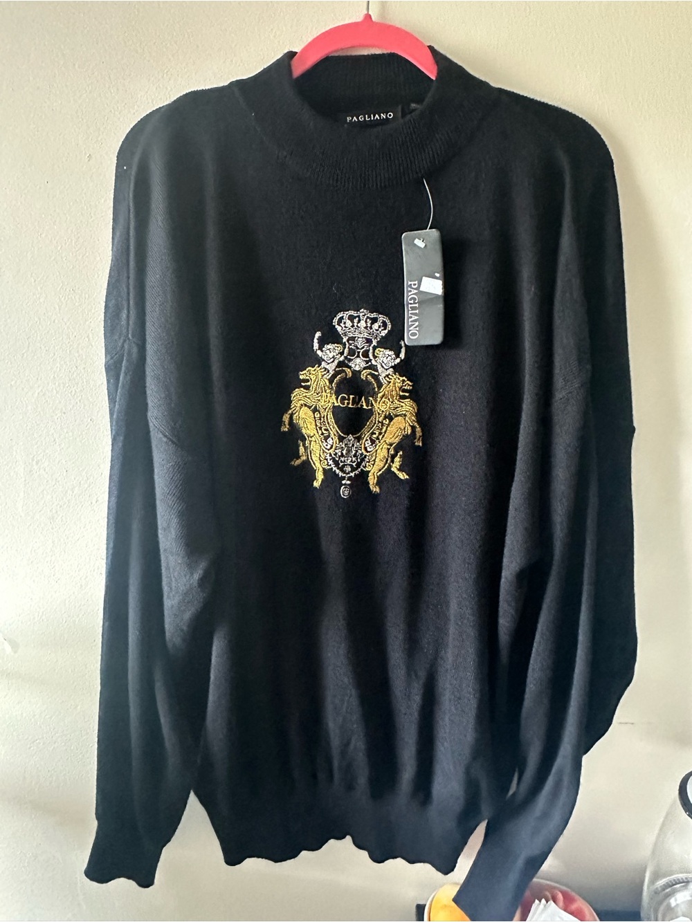 Pagliano Vintage Men’s Embroidered Sweater XXL